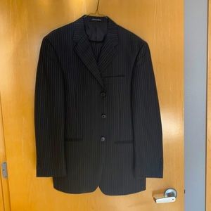 Claiborne Black pinstripe suit